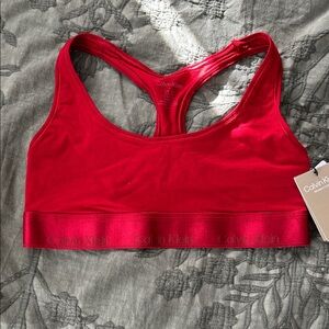 Calvin Klein Vibrant Red Sports Bra